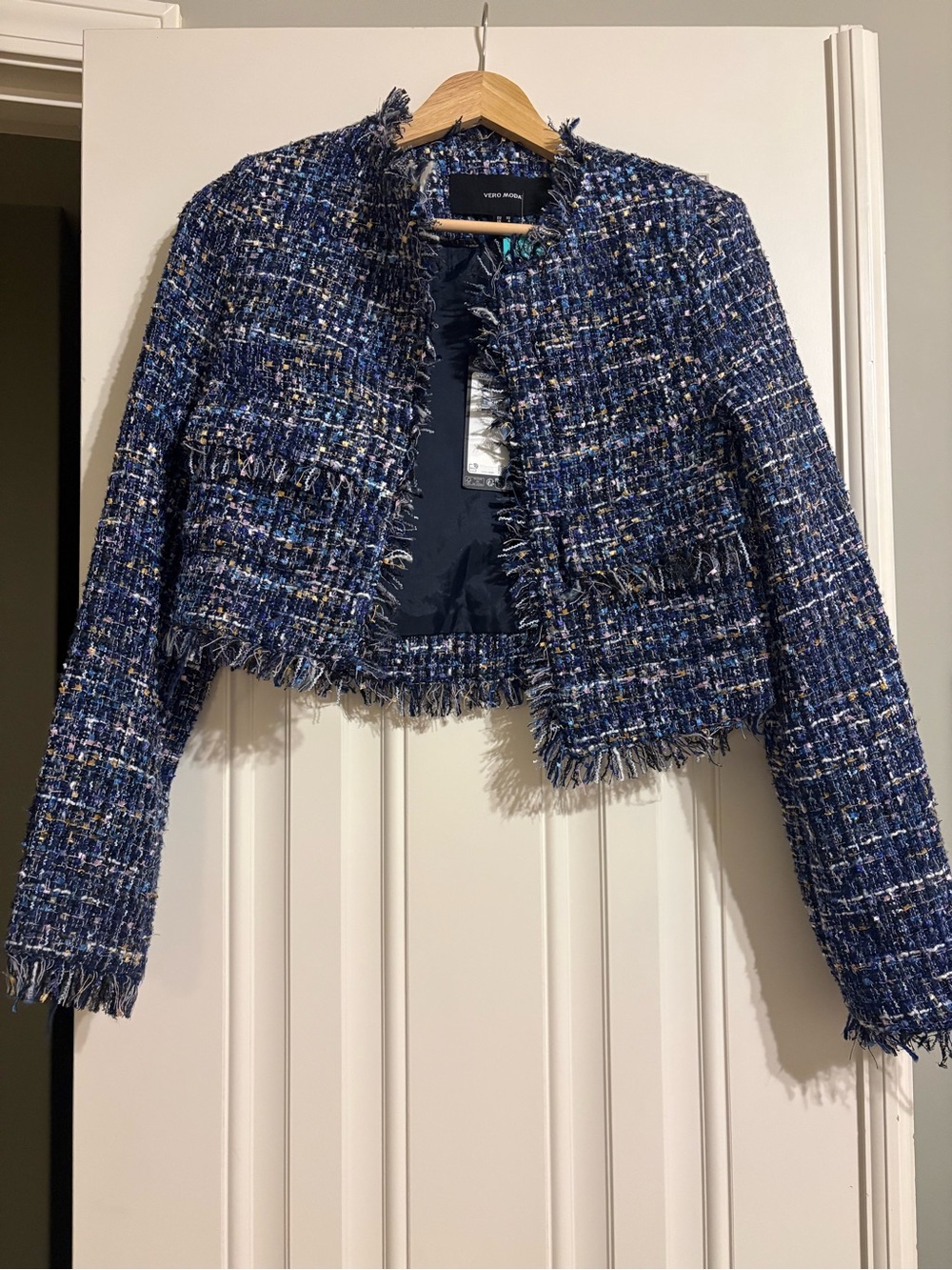 VERO MODA Vmchantelle Ls Short Tweed Blazer